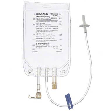 Container 3-1 Single Chamber/Mixing Eva Formulation TPN Bag, Pinnacle Compounder Compatible Connector, 250mL (25/CS) by B Braun Medical, Inc.  ID 2112346